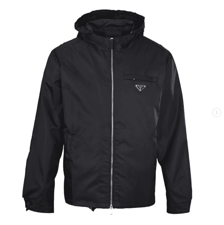 Giacca Prada Re-Nylon con cappuccio