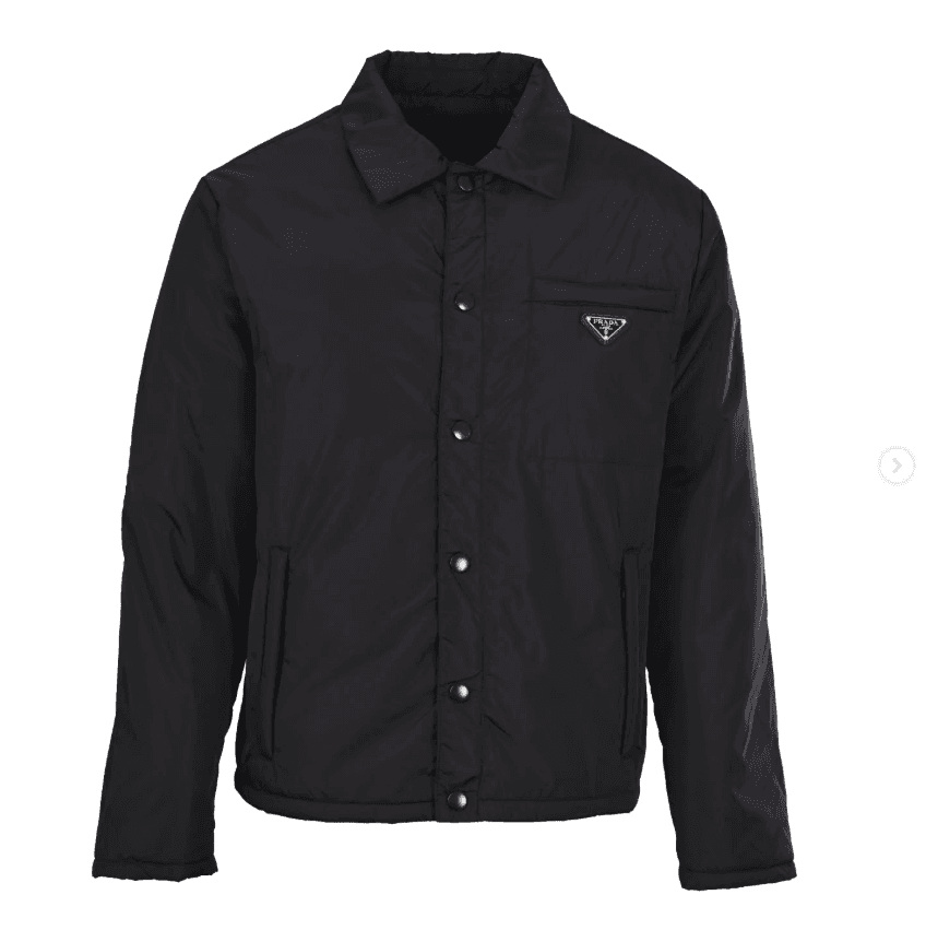 Camicia-giacca Prada Re-Nylon nera