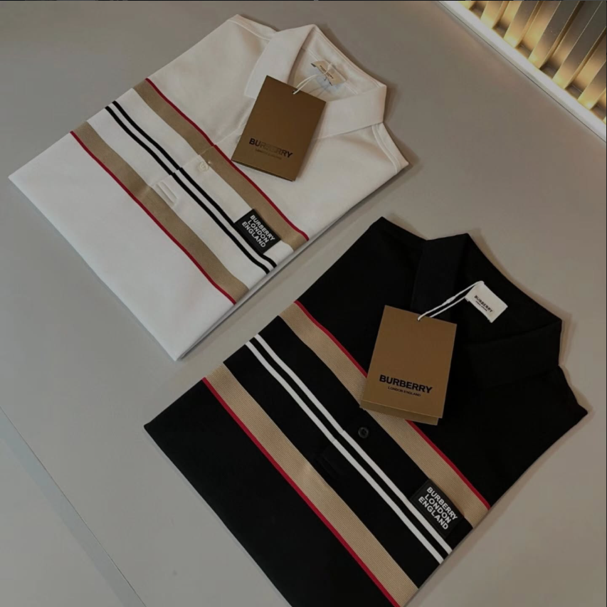 Polo Burberry con motivo Icon Stripe