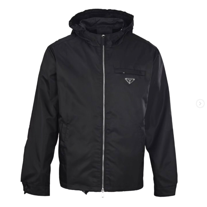 Giacca Prada Re-Nylon con cappuccio