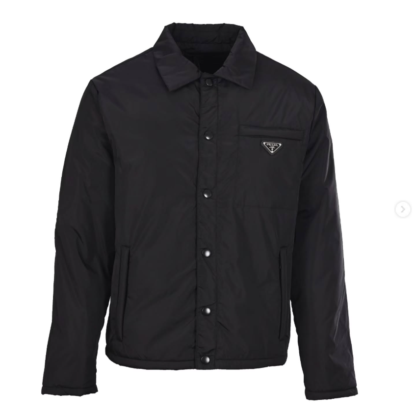 Camicia-giacca Prada Re-Nylon nera